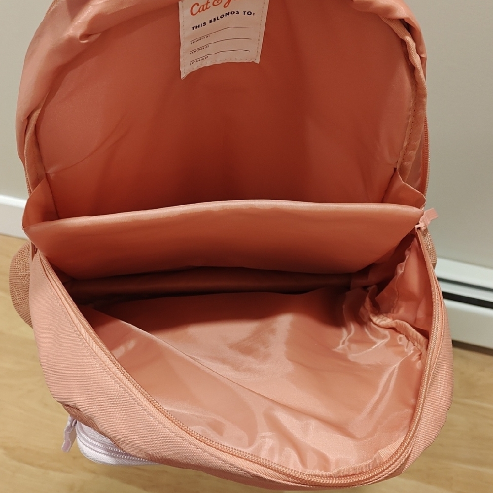 Cat & Jack Pink and Peach Kids Backpack - Picture 4 of 4